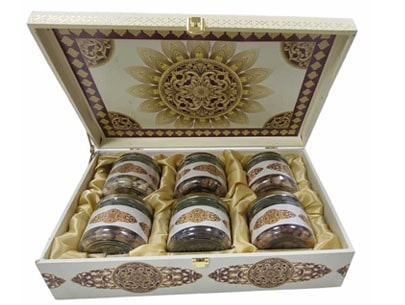Festive 6 Jar Dry Fruits Gift Hamper