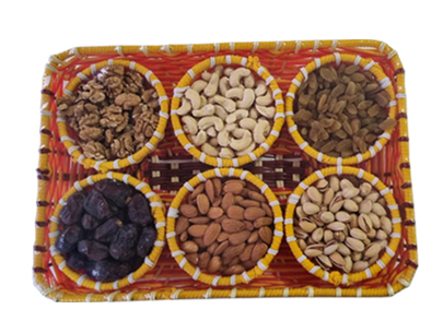 Basket of Tasty Dry Fruits