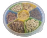 Round Plastic Dry Fruit BOX - 7 Sections