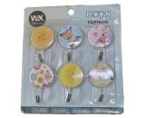Strong Adhesive Hook Wall for Kitchen And Bathroom Hook 6 (Pack of 6)