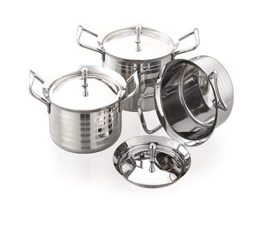 Sliver Touch Stainless Steel Cooking Sauce Pot