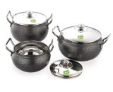 Flame Pot Powder Coated 1*3 Set